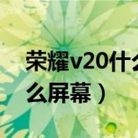 荣耀v20什么时候更新emui10（荣耀v20什么屏幕）