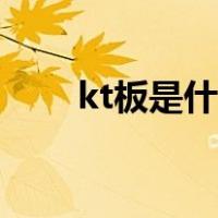 kt板是什么意思（kt板是什么意思）