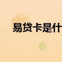 易贷卡是什么意思（易贷卡是什么意思）