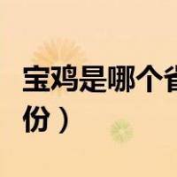 宝鸡是哪个省的城市地图（宝鸡是哪个省的省份）