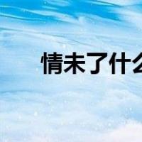 情未了什么意思呀（情未了什么意思）