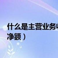 什么是主营业务收入和其他业务收入（什么是主营业务收入净额）