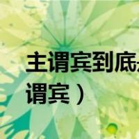 主谓宾到底是什么（主谓宾是什么 什么叫主谓宾）