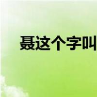 聂这个字叫什么（聂壹是什么样的人物）