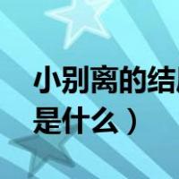 小别离的结局是啥（小别离结局 小别离结局是什么）