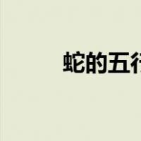 蛇的五行相合（蛇的五行属什么）