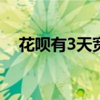 花呗有3天宽限期（花呗有3天宽限期吗）