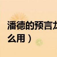 潘德的预言龙泪获取方式（潘德的预言龙泪怎么用）
