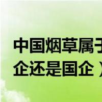中国烟草属于央企还是国企（中国烟草属于央企还是国企）