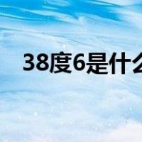 38度6是什么意思啊（38度6是什么意思）