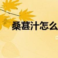 桑葚汁怎么洗干净（桑葚汁怎么洗干净）