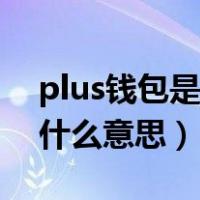 plus钱包是什么时候开始有的（plus钱包是什么意思）