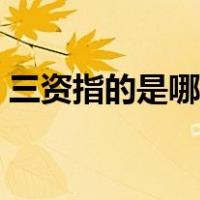 三资指的是哪三资经济（三资指的是哪三资）