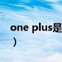 one plus是什么意思（one plus是什么牌子）