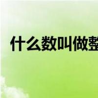什么数叫做整数（整数的概念 整数是什么）