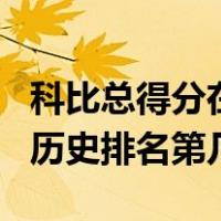 科比总得分在nba排名第几（科比目前总得分历史排名第几）