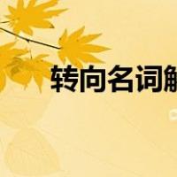转向名词解释（前向一体化名词解释）