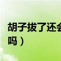 胡子拔了还会长出来么（胡子拔了还会长出来吗）