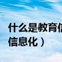 什么是教育信息化教学资源建设（什么是教育信息化）