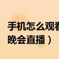 手机怎么观看春晚直播（手机上如何观看春节晚会直播）