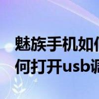 魅族手机如何打开usb文件传输（魅族手机如何打开usb调试）