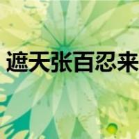 遮天张百忍来历（张百忍出现在遮天哪一章）