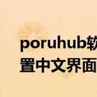 poruhub软件怎么设中文（porhub可以设置中文界面吗）