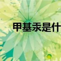 甲基汞是什么污染（甲基汞是什么东西）