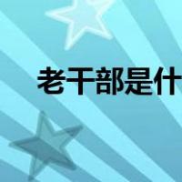 老干部是什么生肖（老干部是什么意思）