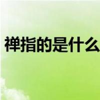 禅指的是什么意思（女人一指禅是什么意思）