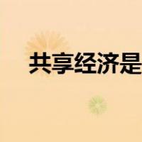 共享经济是什么意思（共享经济是什么）