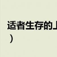适者生存的上一句（适者生存的上一句是什么）