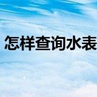 怎样查询水表户号（网上怎么查水表用户号）