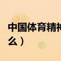 中国体育精神的作文素材（中国体育精神是什么）