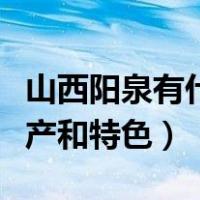 山西阳泉有什么特产美食（山西阳泉有什么特产和特色）