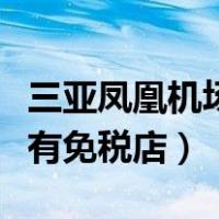 三亚凤凰机场有没有存包（三亚凤凰机场有没有免税店）