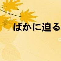 ばかに迫る什么意思（迫真是什么意思）