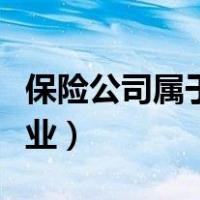 保险公司属于什么法人（保险公司属于什么行业）