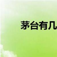 茅台有几大股东（茅台有几种系列）