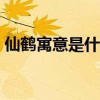 仙鹤寓意是什么意思（仙鹤寓意是什么意思）