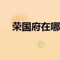 荣国府在哪里买票（荣国府在哪个城市）