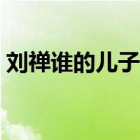 刘禅谁的儿子（刘禅是怎么死的有几个儿子）