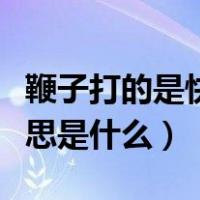 鞭子打的是快牛是什么意思（鞭打快牛什么意思是什么）