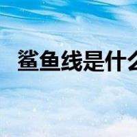 鲨鱼线是什么肌肉群（鲨鱼线是什么意思）