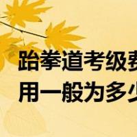 跆拳道考级费用一般上交多少（跆拳道考级费用一般为多少）