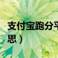 支付宝跑分平台有哪些（支付宝跑单是什么意思）