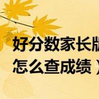 好分数家长版怎么查成绩排名（好分数家长版怎么查成绩）