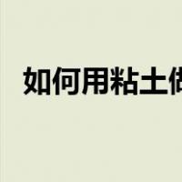 如何用粘土做多肉（如何用粘土做起泡胶）