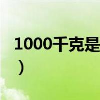 1000千克是多少斤体重（1000千克是多少斤）