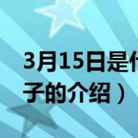 3月15日是什么日子（关于3月15日是什么日子的介绍）